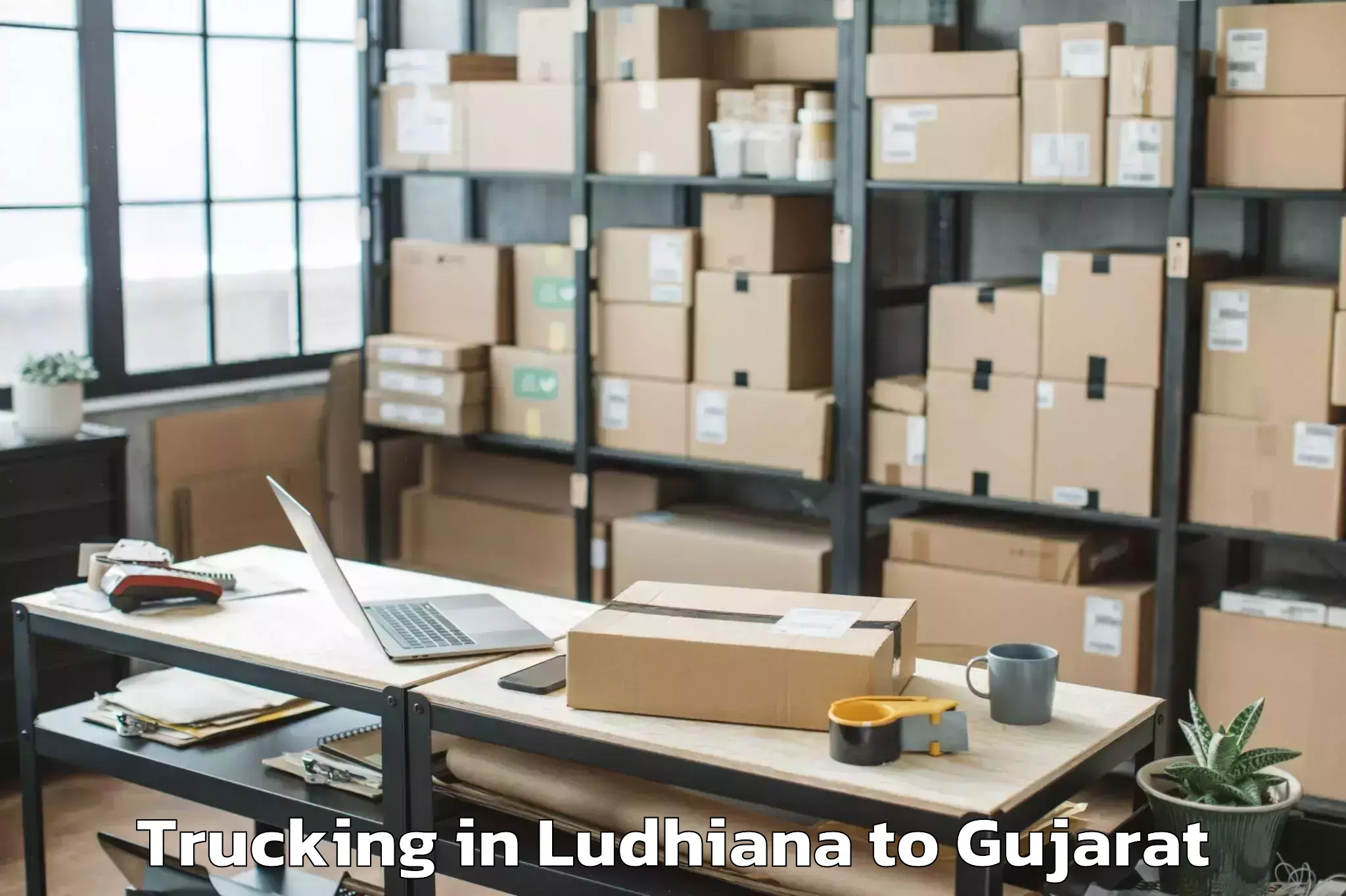 Hassle-Free Ludhiana to Devgadh Bariya Trucking